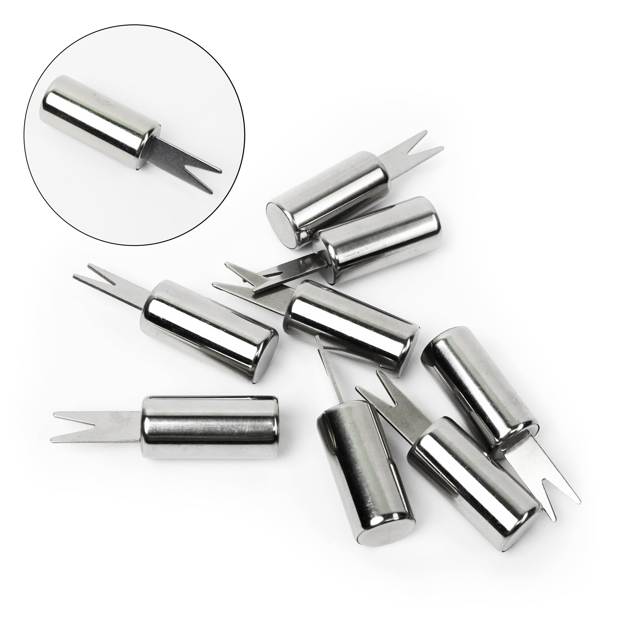 8pcs/4 Pairs Stainless Steel Corn Holders