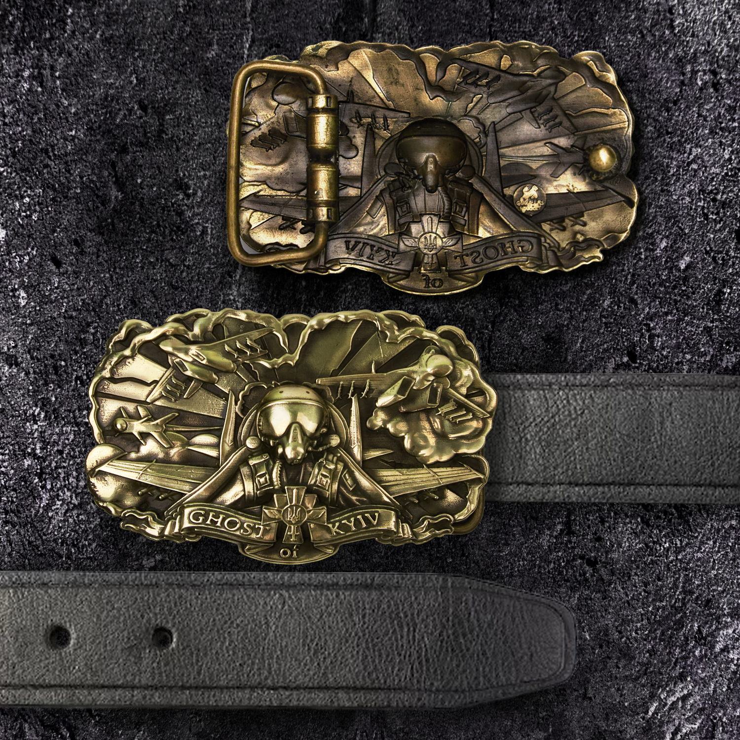 Ghost of Kyiv Buckle For Men's Belt