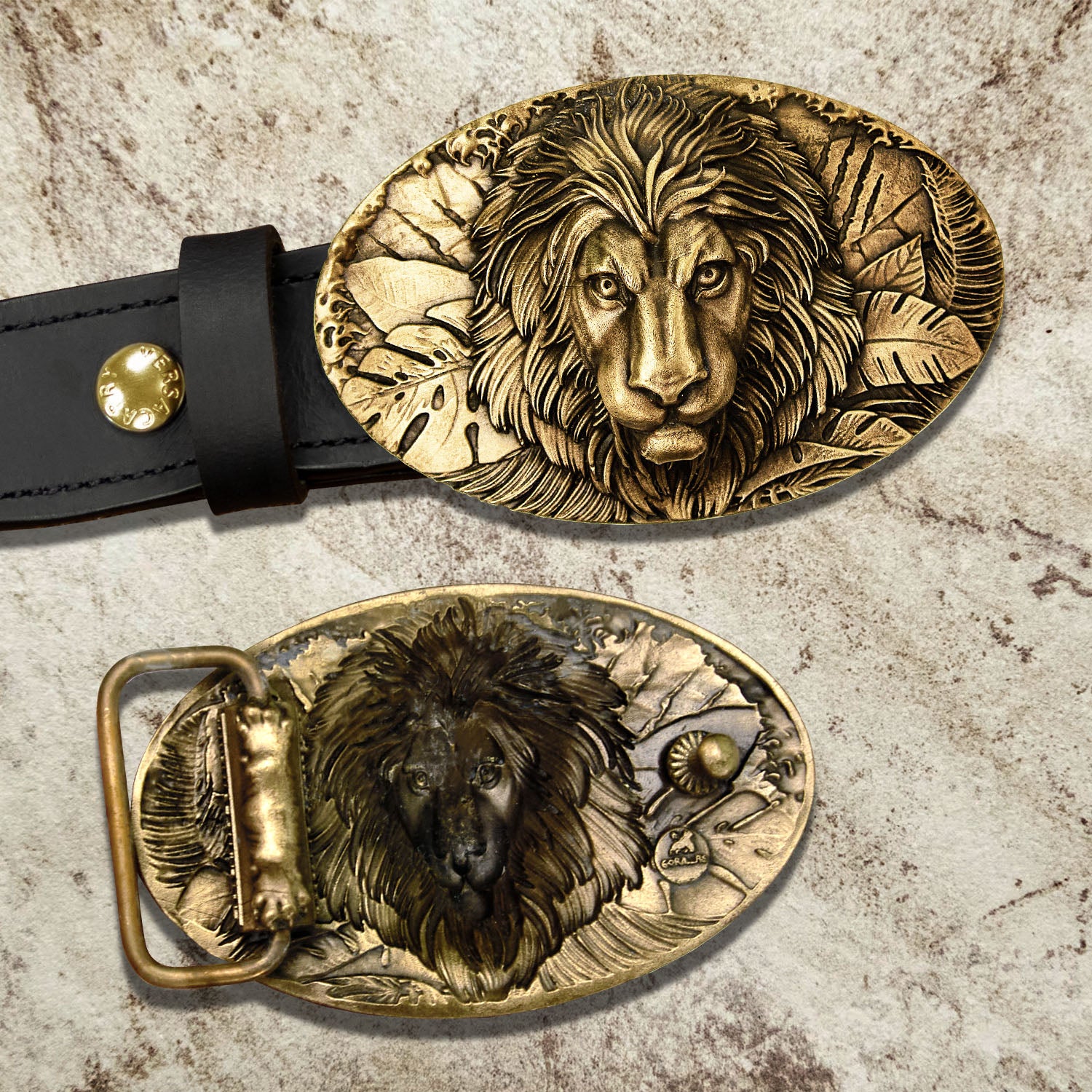 Lion Buckle For Men's Belt