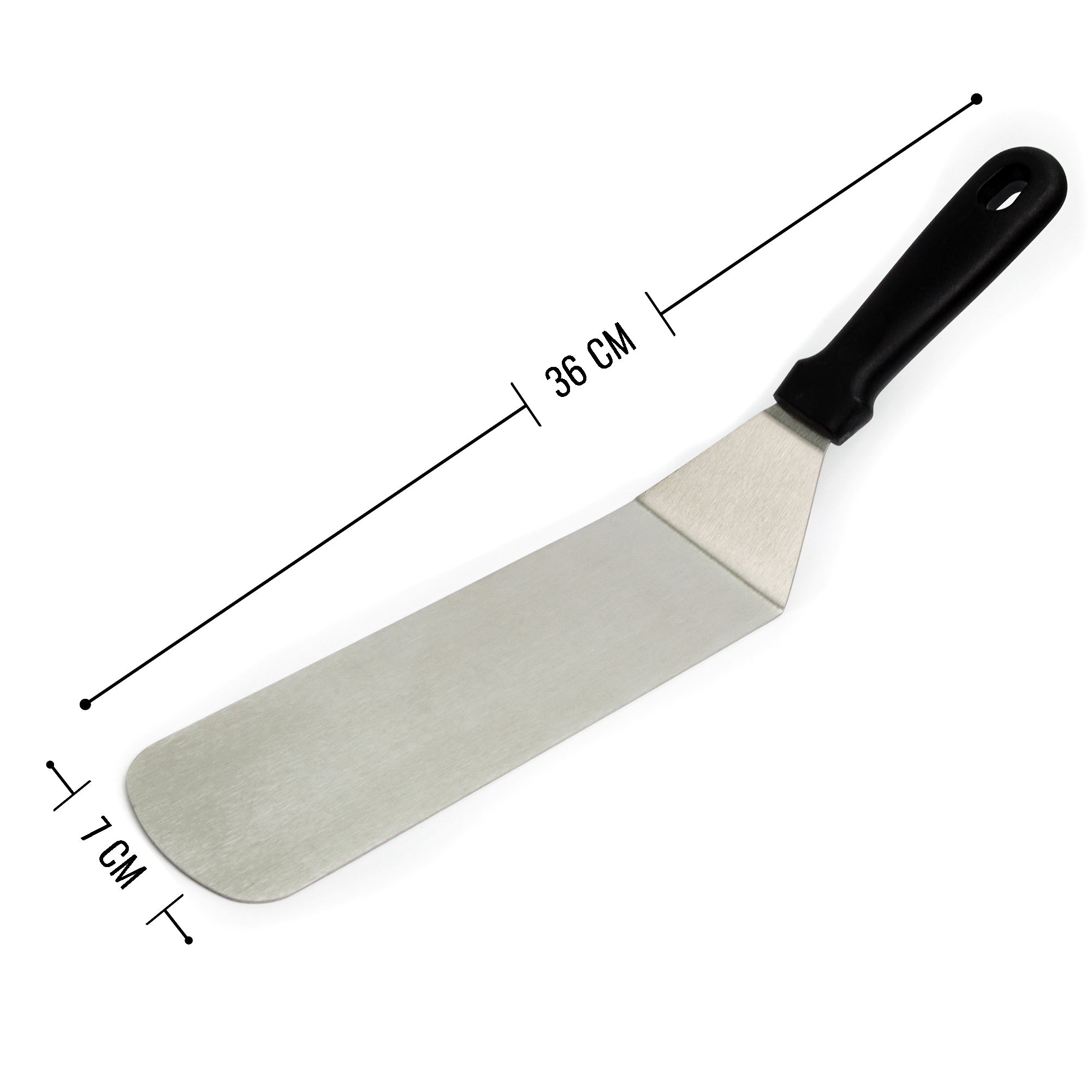 Curved kitchen spatula