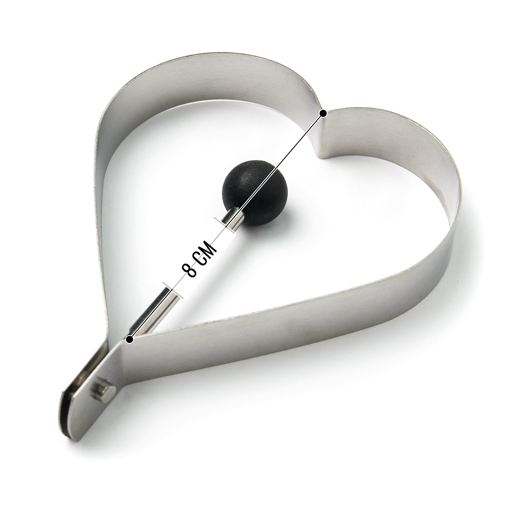 Heart shaped egg frying ring