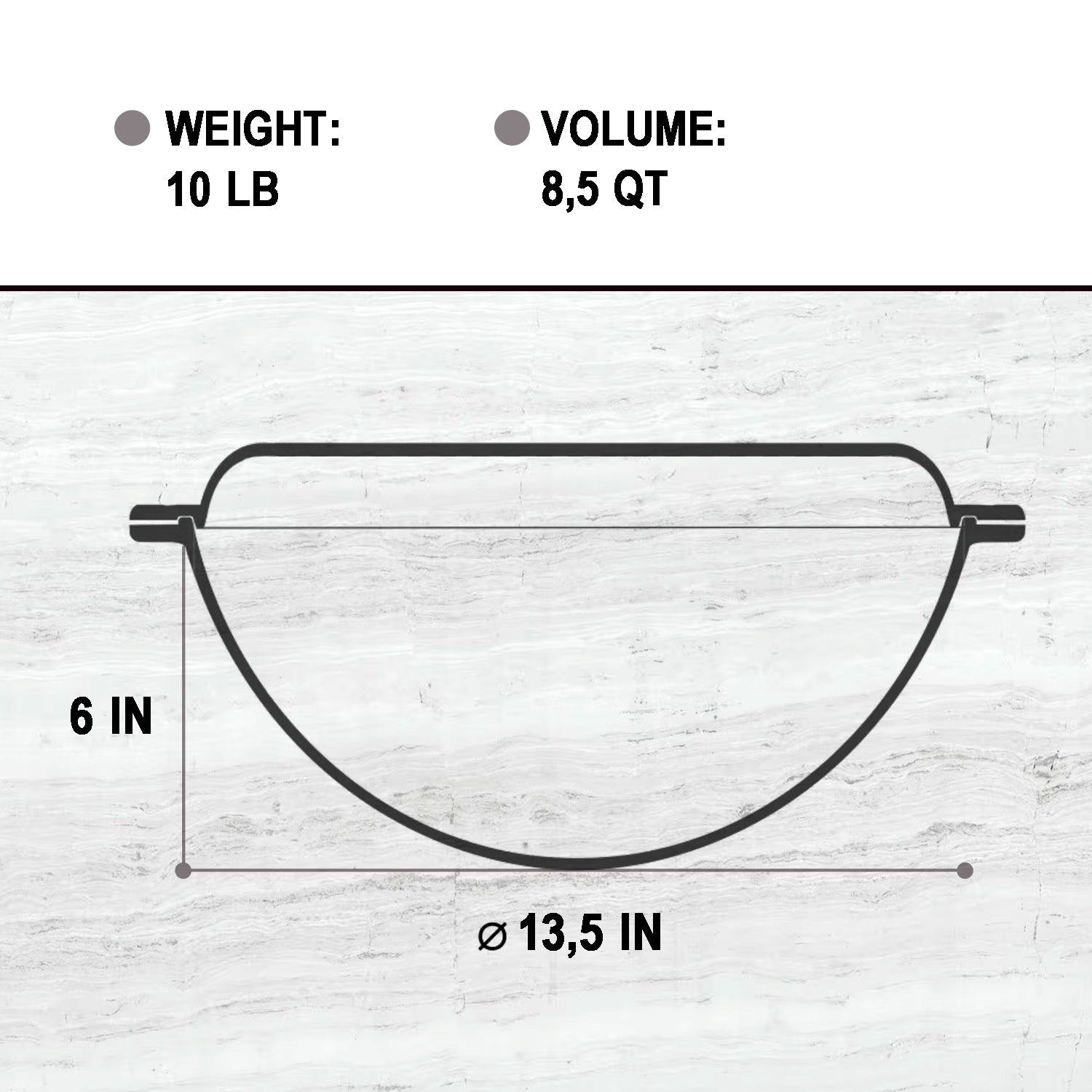 8,45 quart Braiser Pan WOK High-Quality Cast Iron with a Frying Pan Lid 2 in 1, Outdoor Cooking