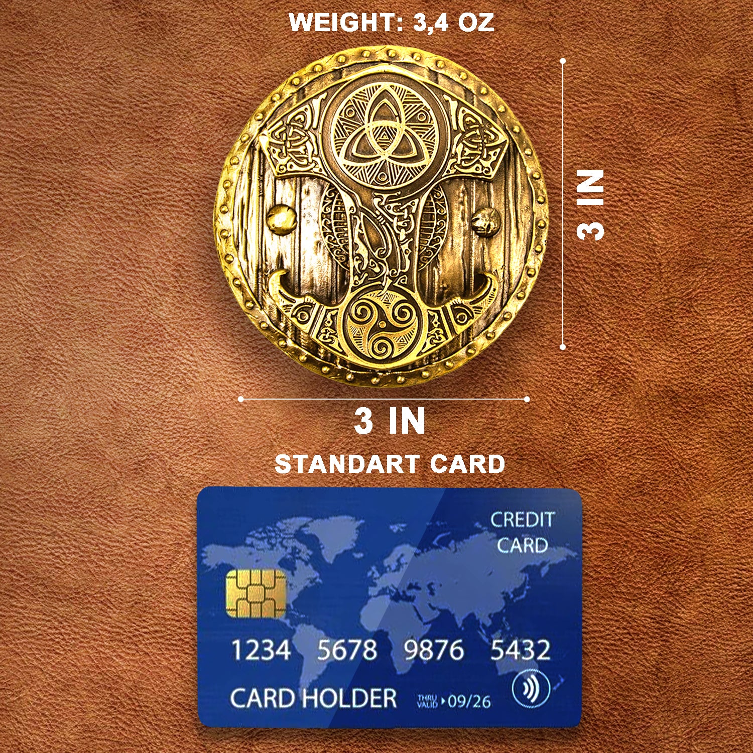 Thor's Hammer Buckle For Men's Belt