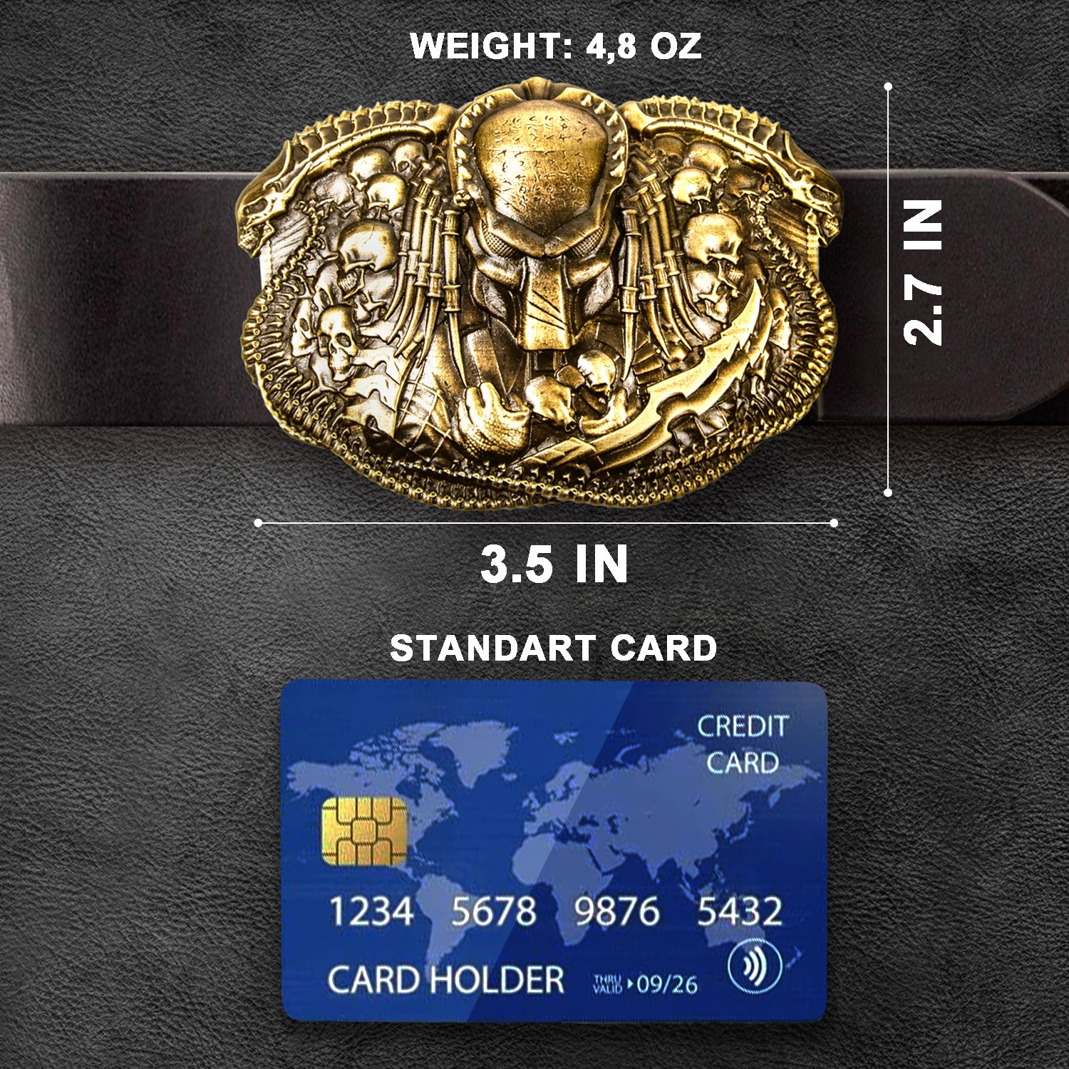 Predator Buckle For Men's Belt