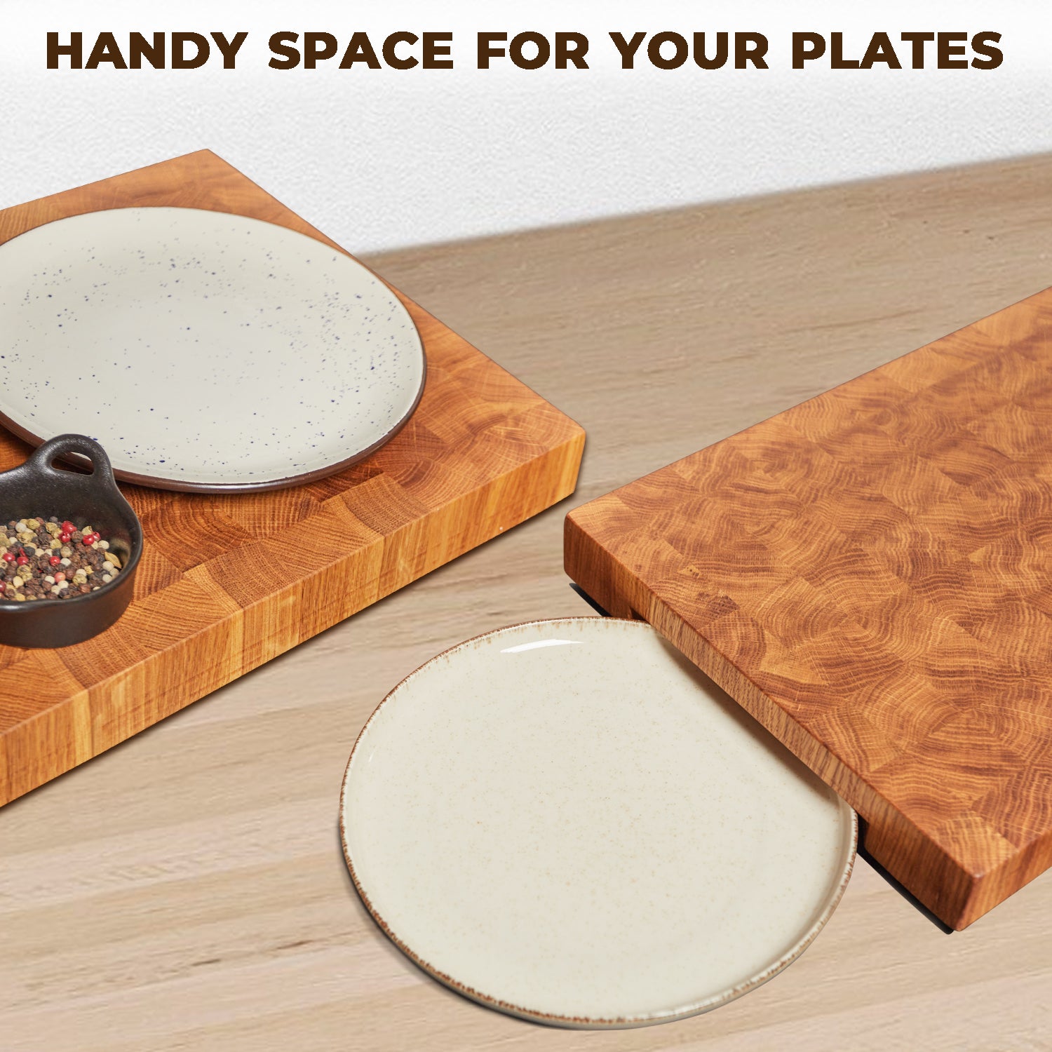 Wooden Cutting Board for Kitchen (16 x 12 Inches) - Kitchen Essentials for Cooking - Large Cutting Board