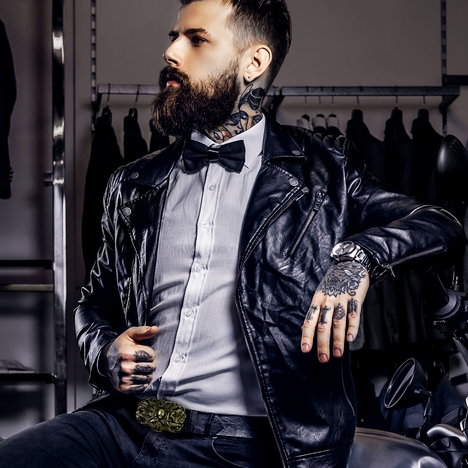 Ghost of Kyiv Buckle For Men's Belt