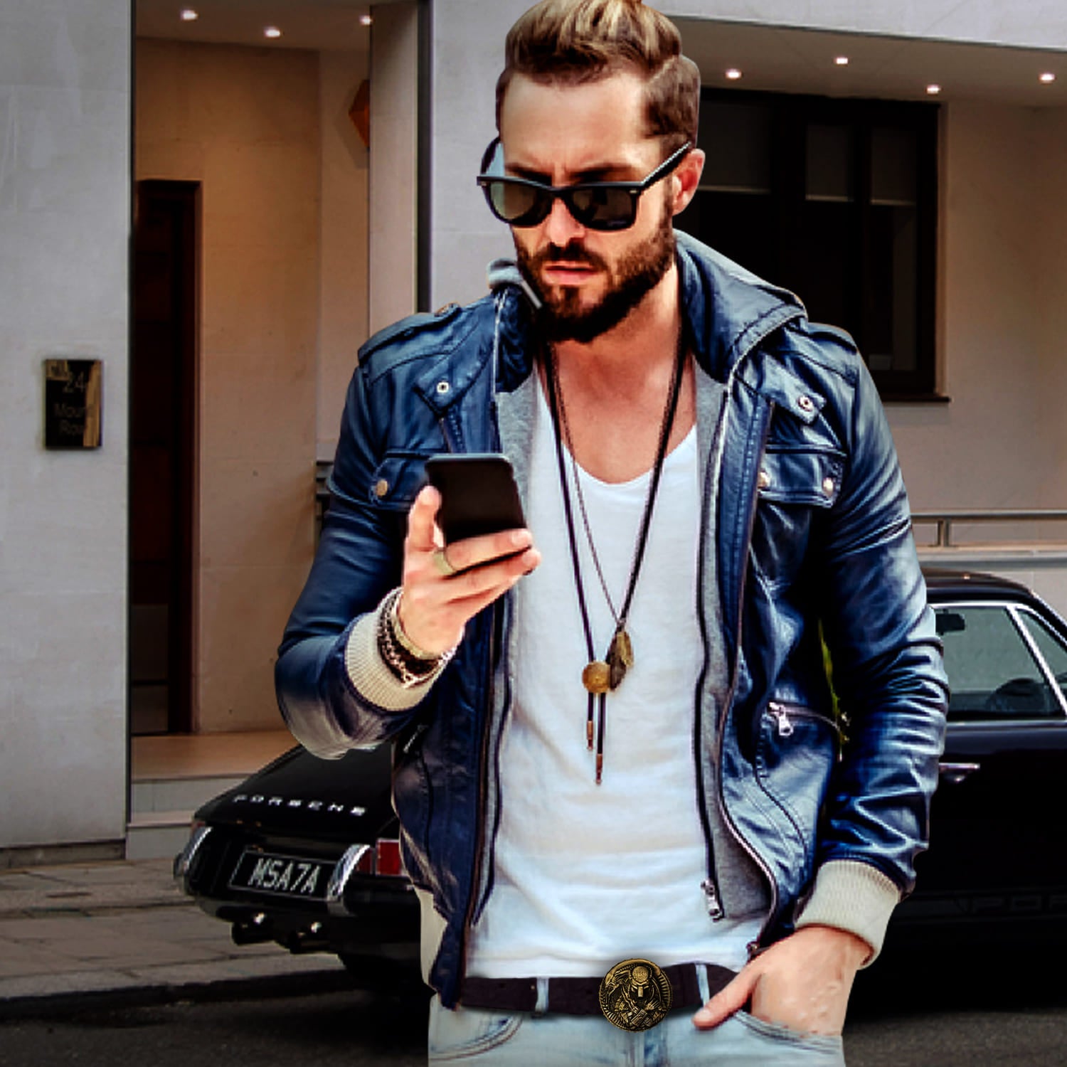 Alien vs Predator Buckle For Men's Belt