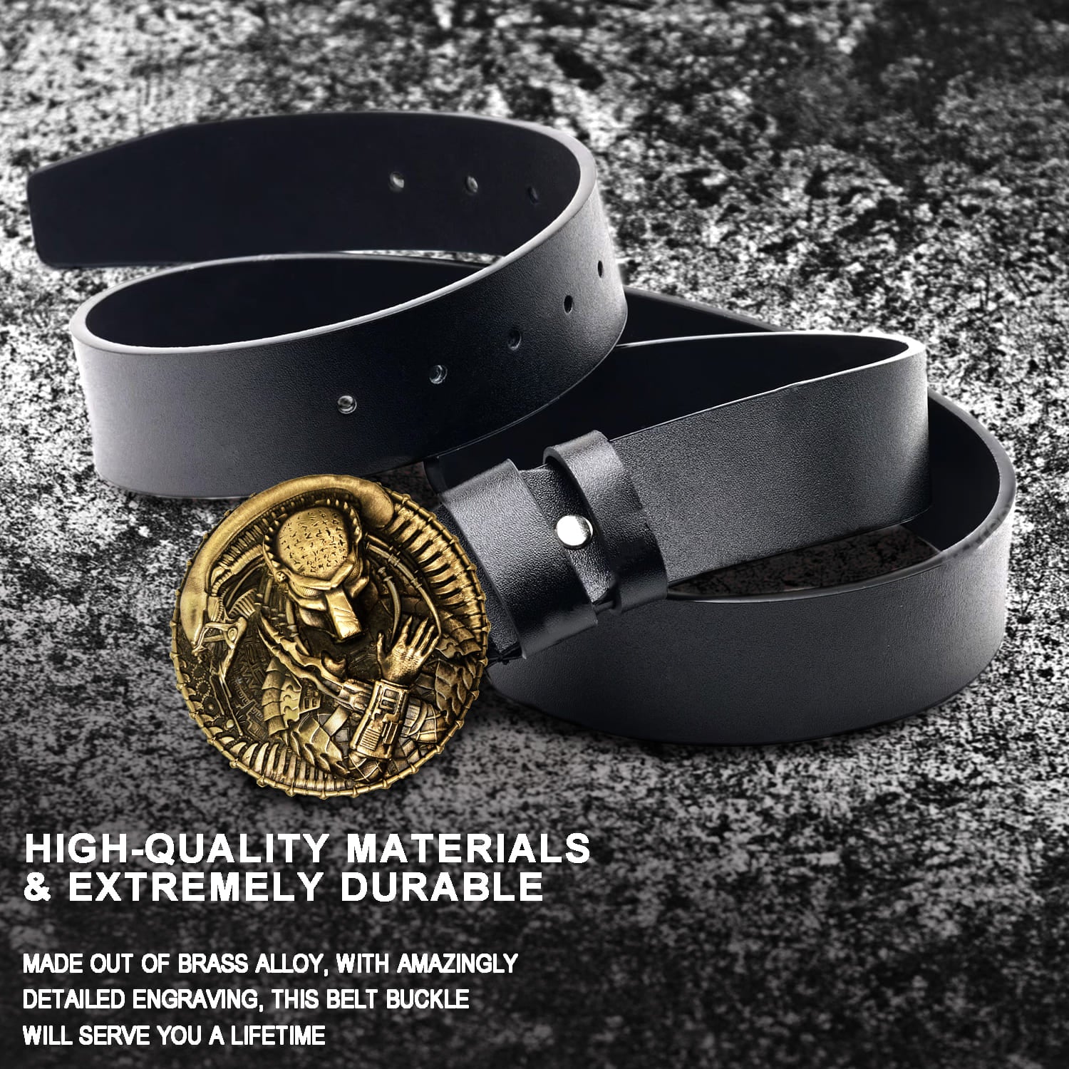 Alien vs Predator Buckle For Men's Belt