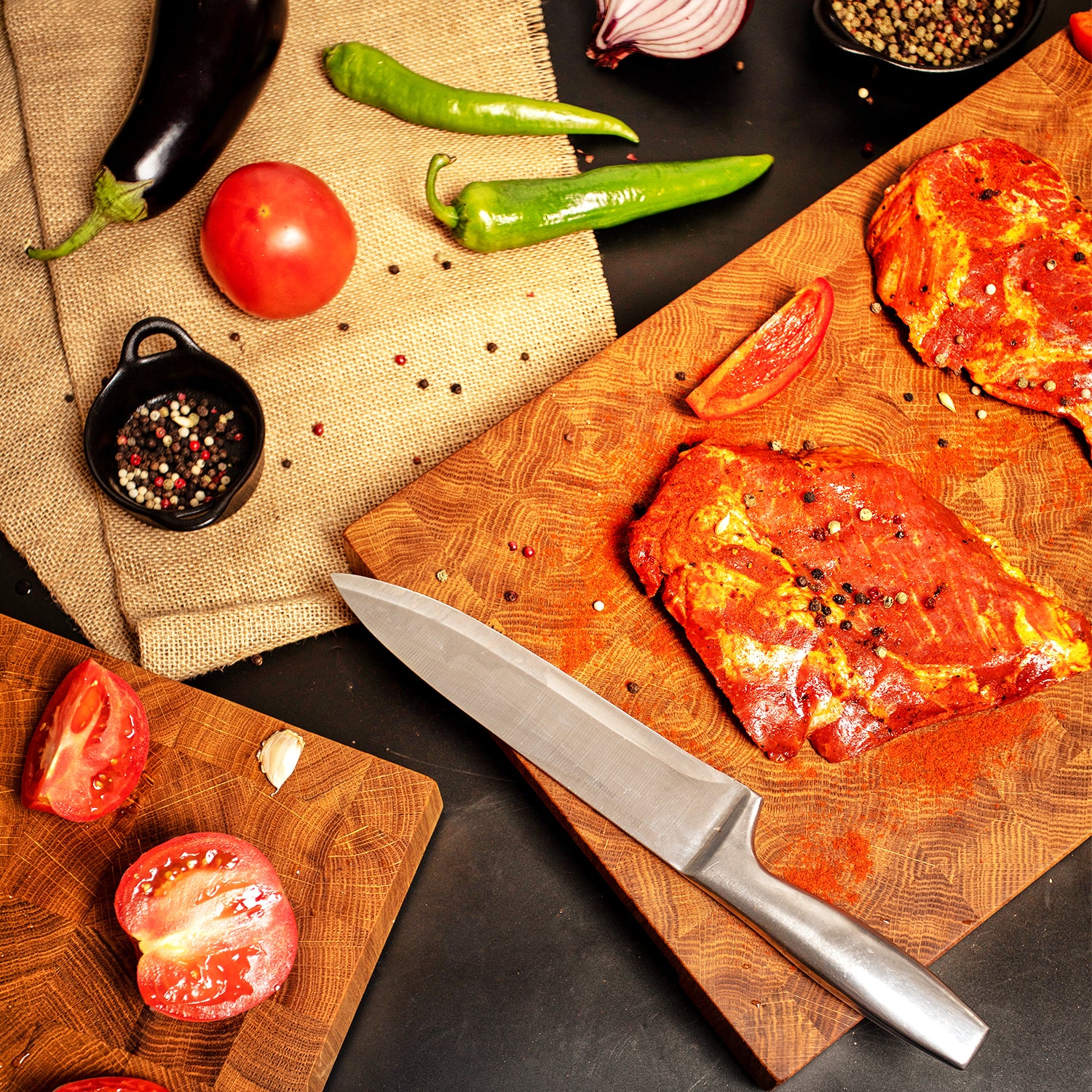 Wooden Cutting Board for Kitchen (16 x 12 Inches) - Kitchen Essentials for Cooking - Large Cutting Board