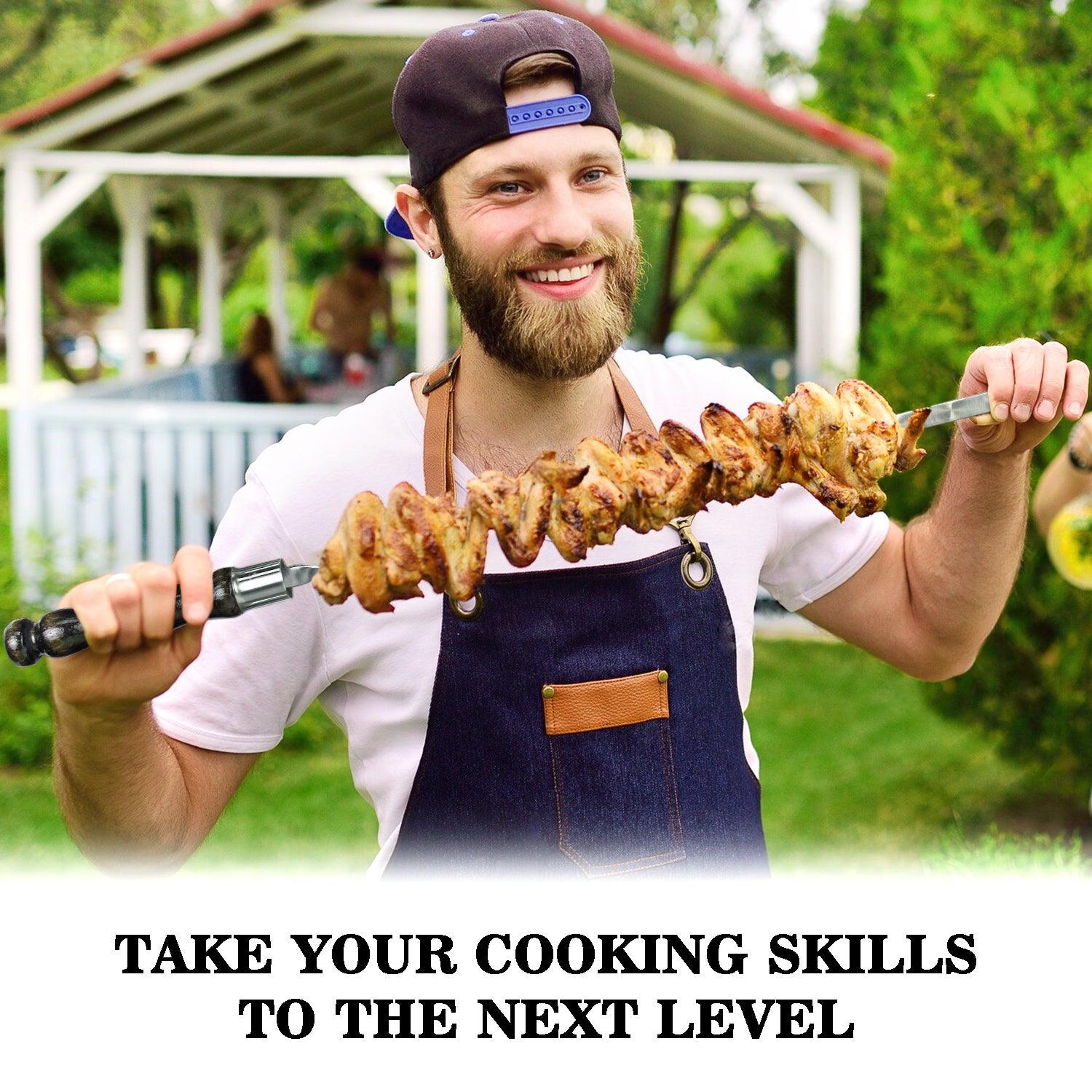 6 in 1 Skewers Set - Premium Skewer Kit for Outdoor Grilling - Viking Create