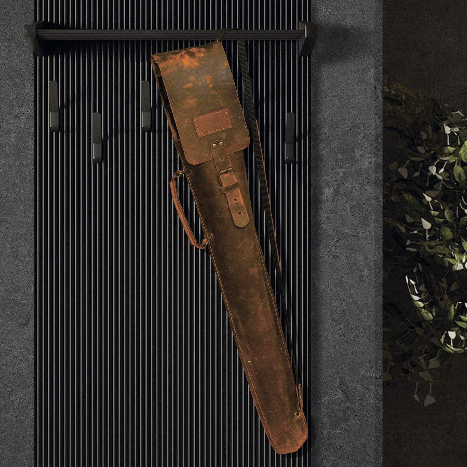 "Viking" Set in a Leather Case Camping Accessories BBQ Skewers Set in a Leather Case, 7 items