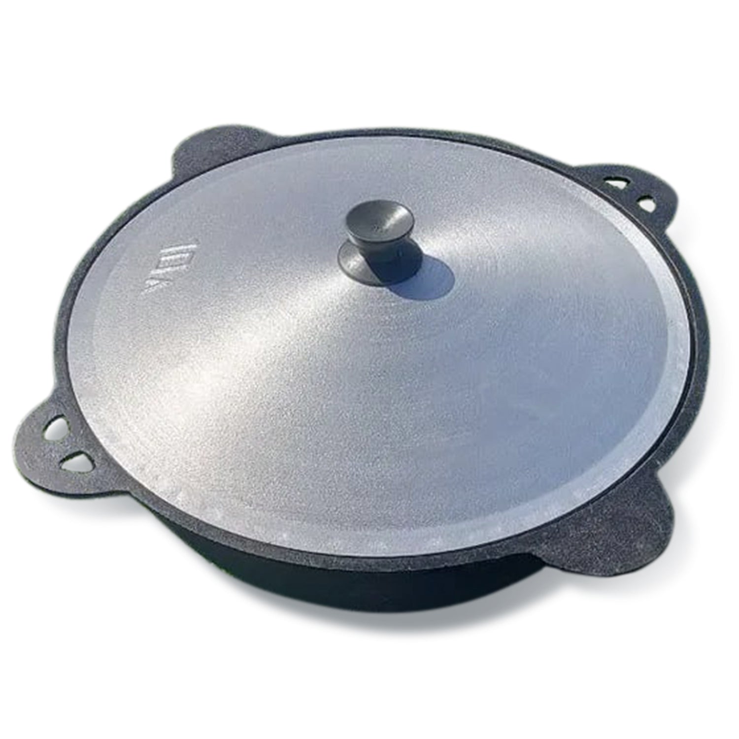 UKENEM 3-in-1 Cast Iron Multi-Functional Pot - Saucepan, Steamer & Tart Pan With Lid - For Baking, Grilling, Melting Chocolate - View #2