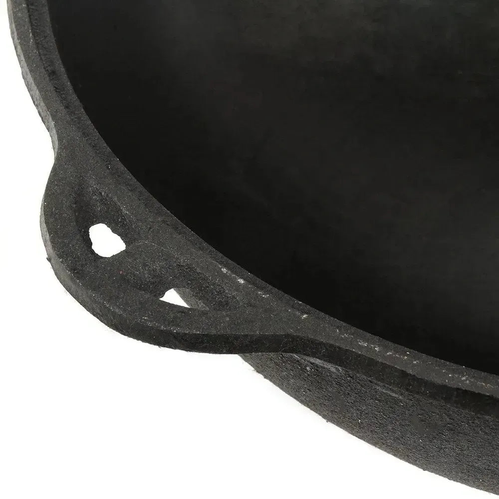 Cauldron - 10L - Dutch Oven Pot with Lid 10 L (10.5 Quarts) - Cast Iron Dutch Oven - Uzbek Kazan Cast Iron - Cast Iron Cookware Set – Premium Camping Cookware