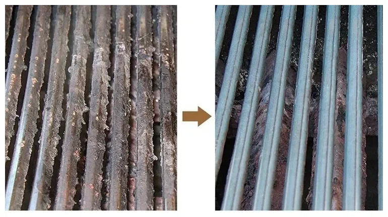 Metal brush for cleaning grills and grates