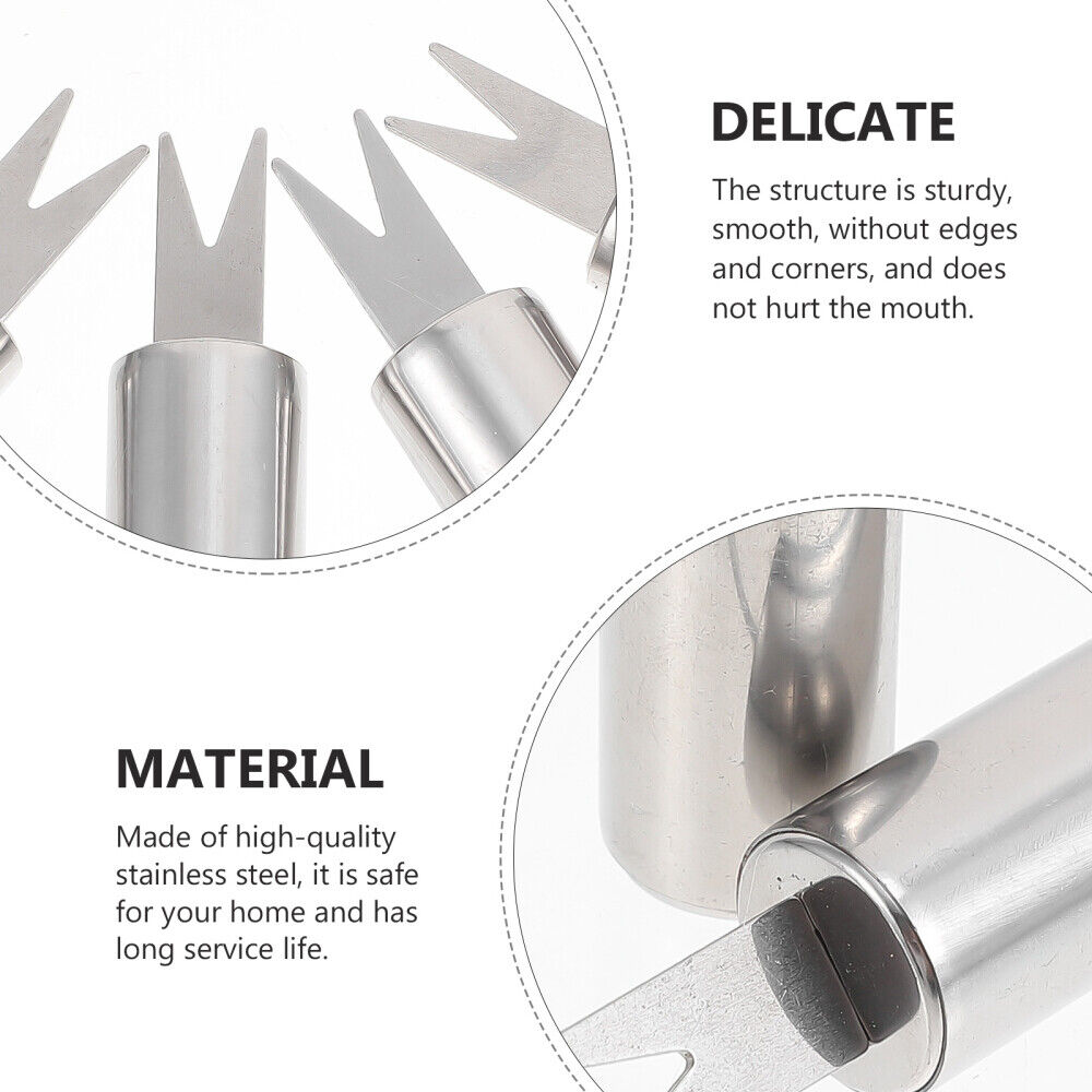8pcs/4 Pairs Stainless Steel Corn Holders