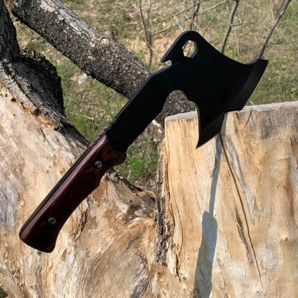 Outdoor BBQ Skewers Set "Knight" In a Wooden Case, 17 item - Viking Create