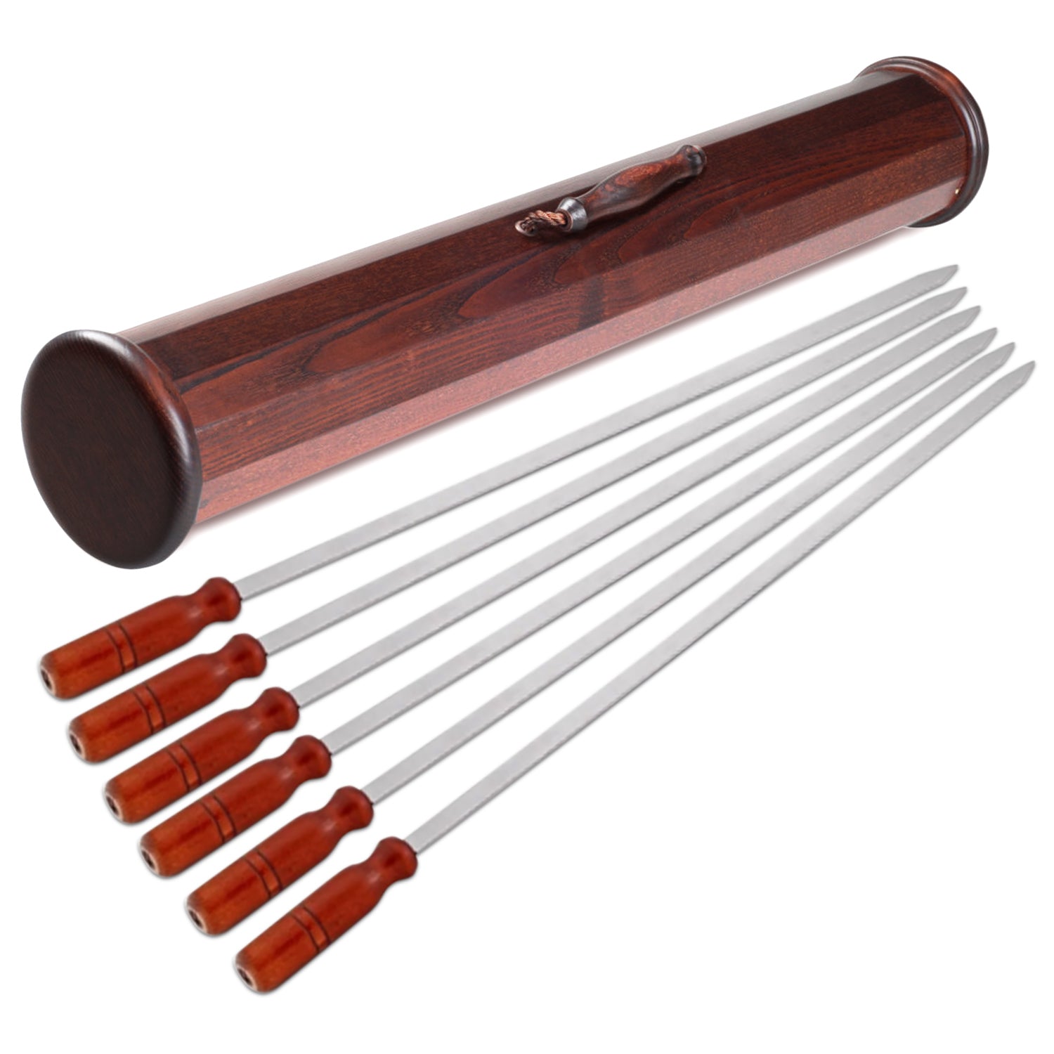 Barbecue set wooden container - Adana Kebab Tube