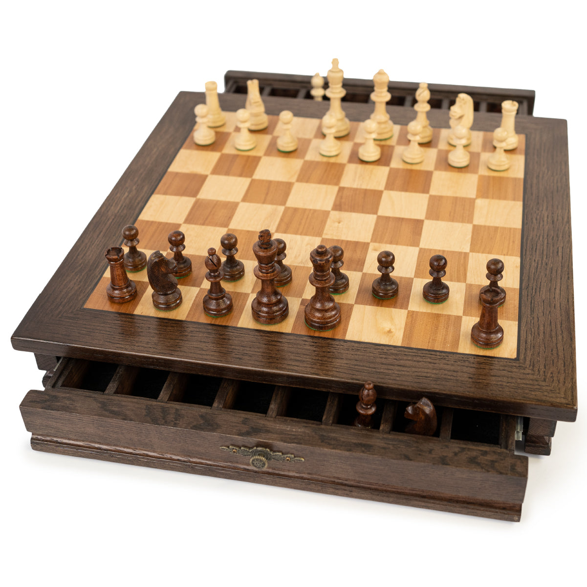 Wooden Chess Set – 17.5 x 17.5 inches – Classic Handmade Board Game