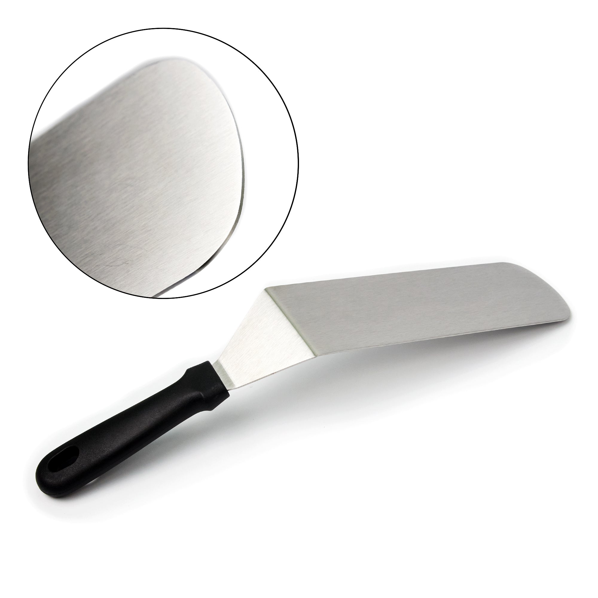 Curved kitchen spatula
