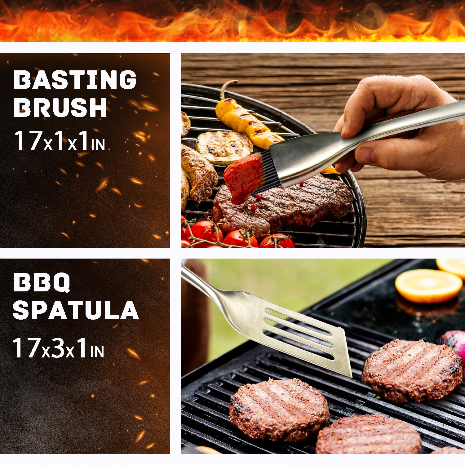 BBQ Grilling Accessories - Barbecue Tools Set "Colorado" - Grill Accessories Kit - Grill Set with Case – Premium Stainless Steel Grill Equipment