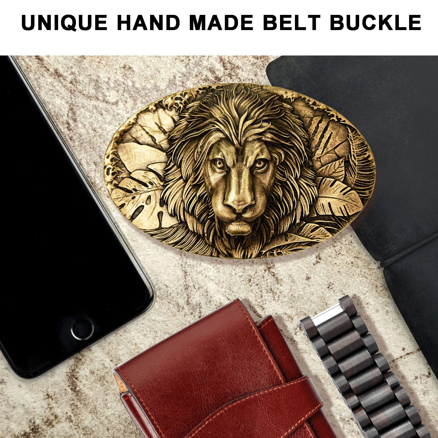 Lion Buckle For Men's Belt