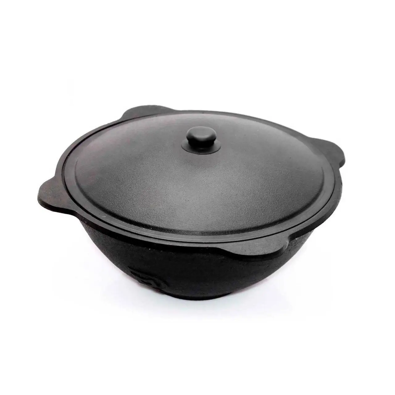 Cauldron - 10L - Dutch Oven Pot with Lid 10 L (10.5 Quarts) - Cast Iron Dutch Oven - Uzbek Kazan Cast Iron - Cast Iron Cookware Set – Premium Camping Cookware