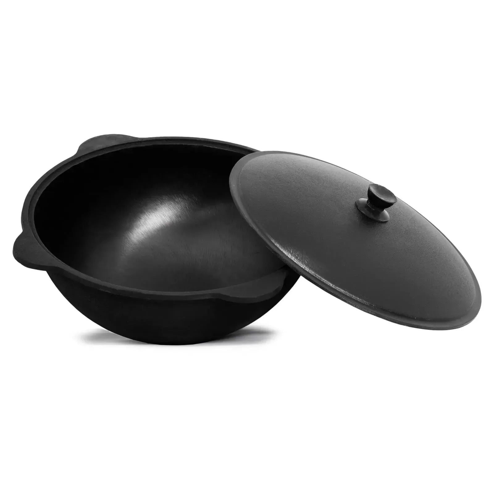 Cauldron - 10L - Dutch Oven Pot with Lid 10 L (10.5 Quarts) - Cast Iron Dutch Oven - Uzbek Kazan Cast Iron - Cast Iron Cookware Set – Premium Camping Cookware