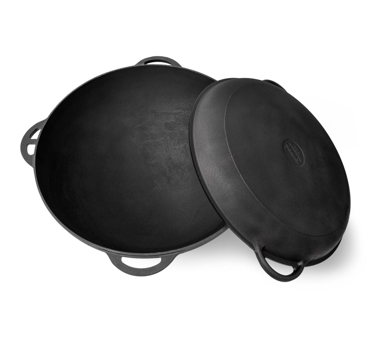 8,45 quart Cauldron with a Frying Pan Lid 2 in 1, Combo Cooker Heavy Duty Oven Dutch