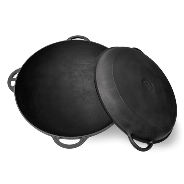 6,34 quart Cast Iron Braiser with Cast Iron Lid, Outdoor Cooking