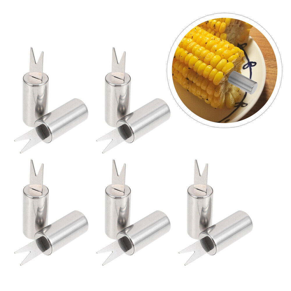 8pcs/4 Pairs Stainless Steel Corn Holders